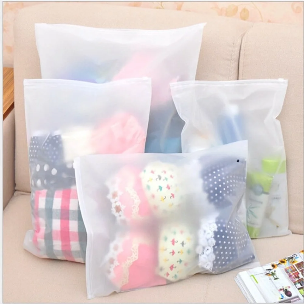Portable Waterproof Storage Bag Travel Luggage Partition Storage Bag Clothes Jewelry Ziplock Zip