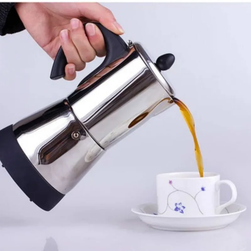 Electric Coffee Maker Aluminum Material Coffee Pots Moka Pot Mocha Coffe  Machine Coffee Filter Espresso Maker 6cups/300ml - Coffee Makers -  AliExpress