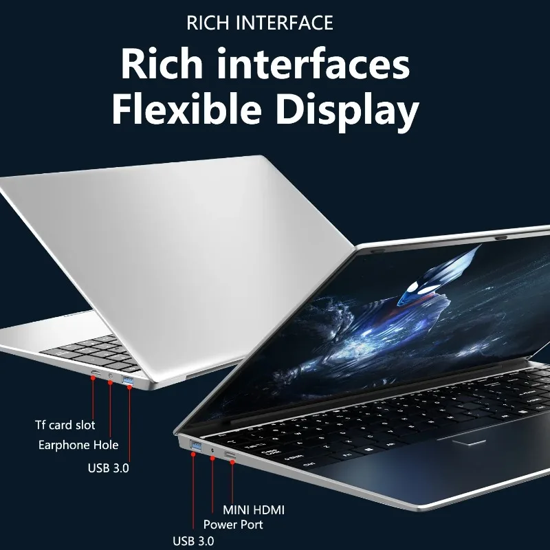 15.6인치 인텔 코어 i9-10980HK 울트라북 윈도우 11 프로 32GB DDR4 M.2 2048TB SSD 지문인식 잠금해제 WIFI5 BT 노트북