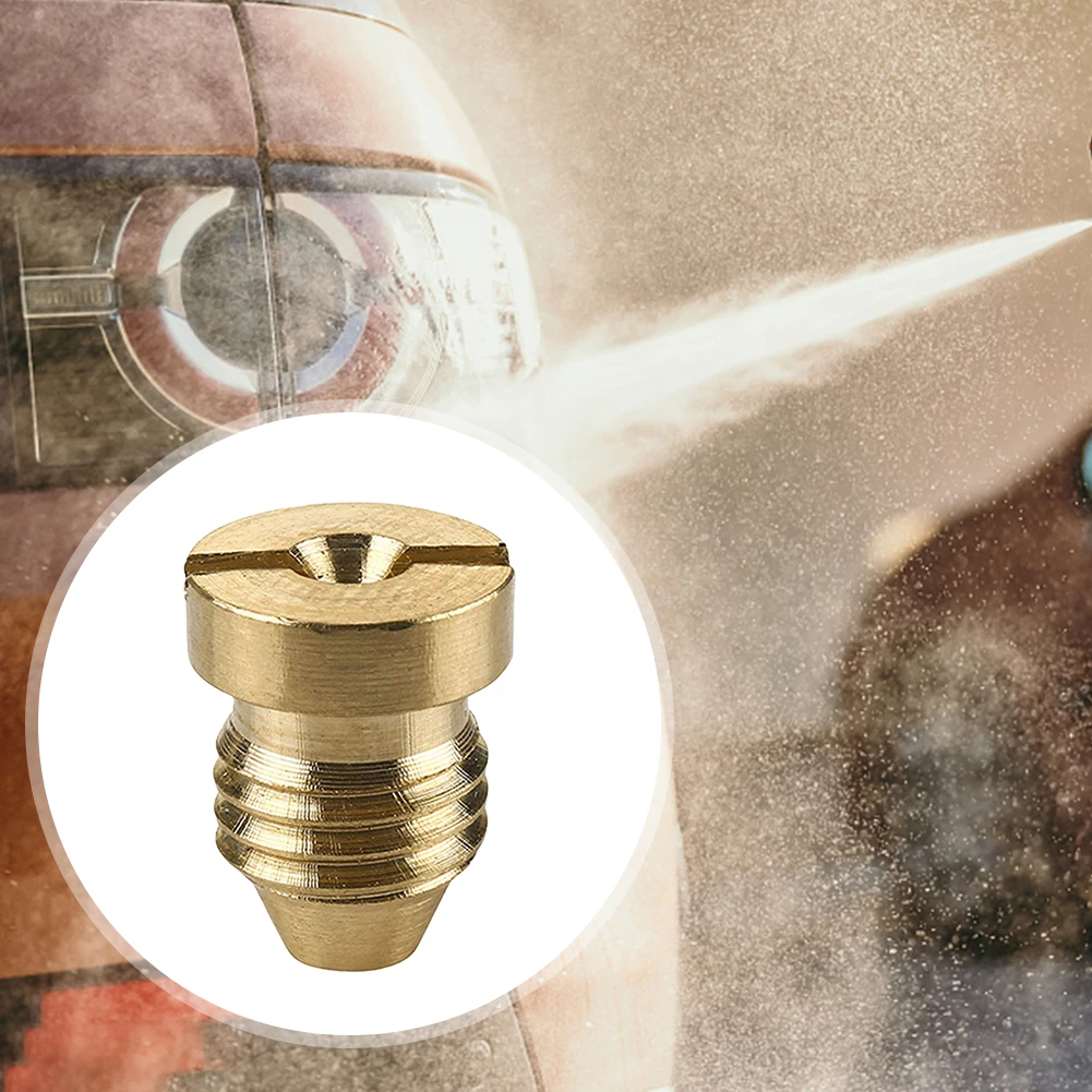 Foam Cannon Orifice Nozzle Tips Car Wash Nozzle Copper Foam Pot Nozzle 1.0/1.1/1.15mm Foam Orifice Nozzle Car Wash Cleaning Tool 2