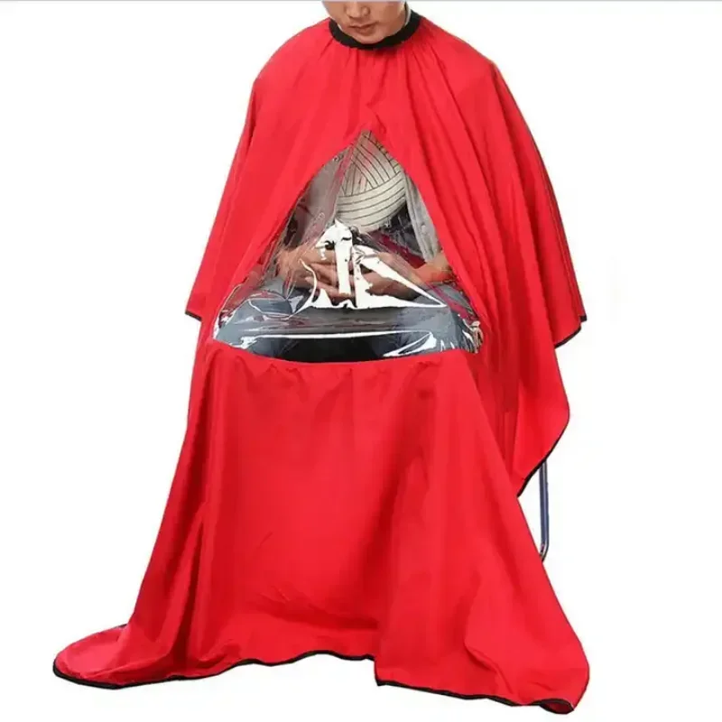 Haircut Cape Hairdressing Cape Beauty Salon Apron Professional Waterproof Styling Salon Barber Hairdresser Hair Cutting Hairdressing Gown Cape with Viewing Window Apron