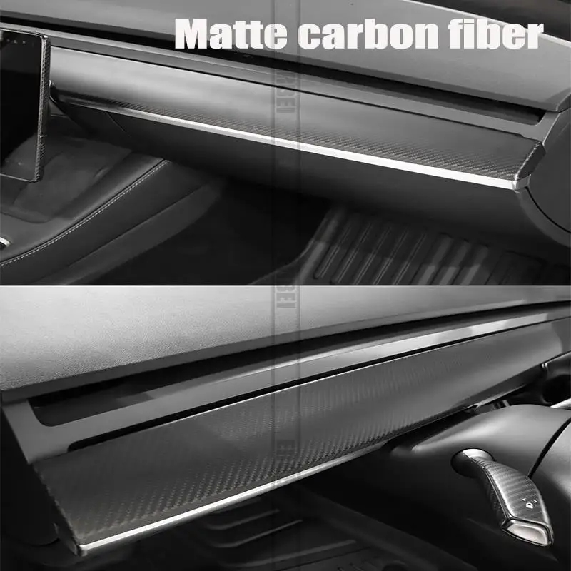 

for 21-23 Tesla Model Y central control dashboard decoration MODEL 3 dry real carbon fiber interior modification