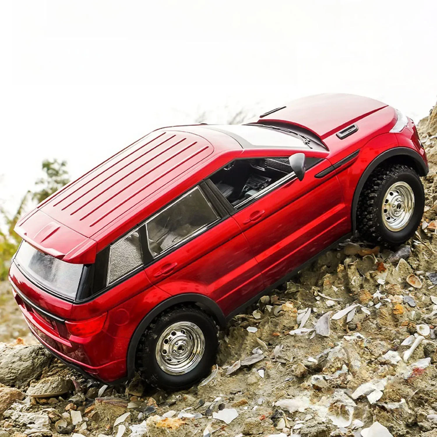 LED 조명 시스템이 장착된 LDRC 1/14 4WD RC 크롤러 자동차, 오프로드 락 크롤러 RTR 원격 제어 트럭 장난감 성인 및 어린이 선물용