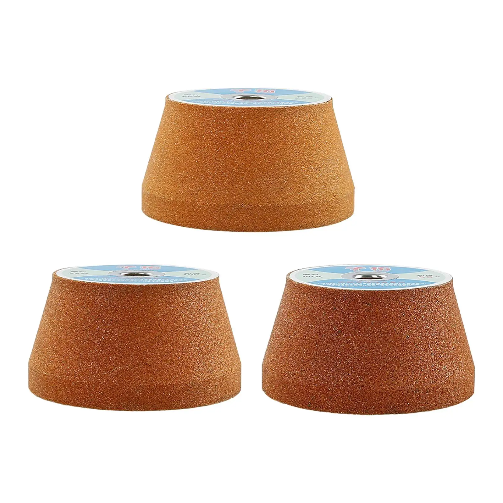 3 Pieces Angle Grinder Grinding Wheels Easy to Install White Fused Alumina Grinding Stone for Metal Stone Stainless Steel