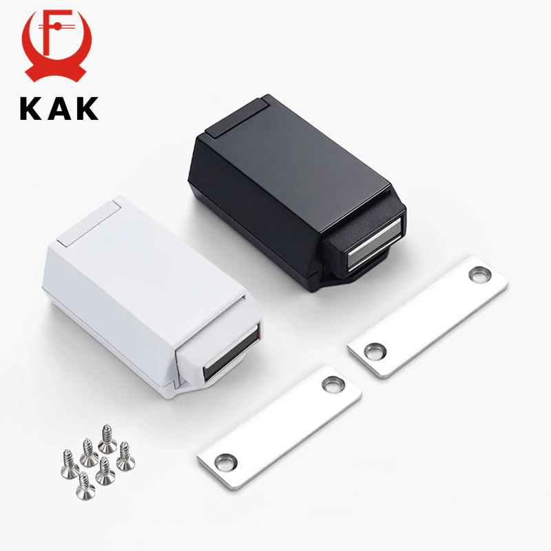 KAK Heavy Duty Push to Open Cabinet Catches Hidden Door Handle Replacement Magnetic Door Catch Lock Closer Hardware door catches