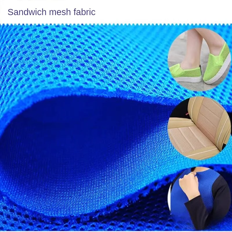 3D mesh fabric Thickened by the meter for sewing chair shoes hat seat covers diy breathable wearable cloth plain black white red 3d mesh fabric