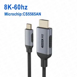 Ultra High - Definition USB - C to HDMI HDTV Cable Converter - 120Hz Adapter - 3m 9.84ft (Braid 8K 60Hz)