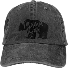 

Mama Bear Baseball Cap Funny Cowboy Hat Unisex Adult Vintage Trucker Hats Adjustable Washable