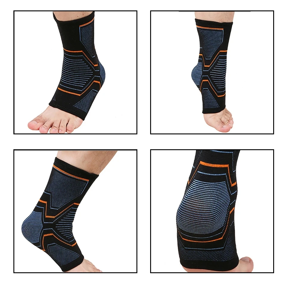 Elastic Knitted Sports Ankle Support Brace Fitness Cycling Yoga Basketball Volleyball Foot Joint Ankle Protection 1PCS