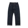 Men's Jeans Middle Waist 23OZ Thick Selvedged Denim Bukleback Straight Amekaji Cowboy Motorcycle Cargo Pants 1