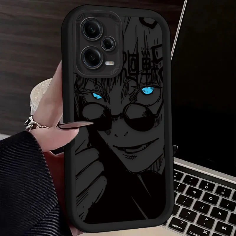 thumbnail image 1 of Jujutsu Kaisen Funda de teléfono para Xiaomi Redmi Note 13, 12, 11 Pro Plus, 4G, 5G, 12S, 11S, 10S, 10, 9, 9S, 8, 12C, 13C, A3, Funda de silicona suave, 1 of 5