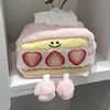 Strawberry Dessert  Tissue Box Sweet Color Pink Durable Home Car Hotel Sofa Paper Tissue Holder Napkin Case Pouch Girl's Gift 6