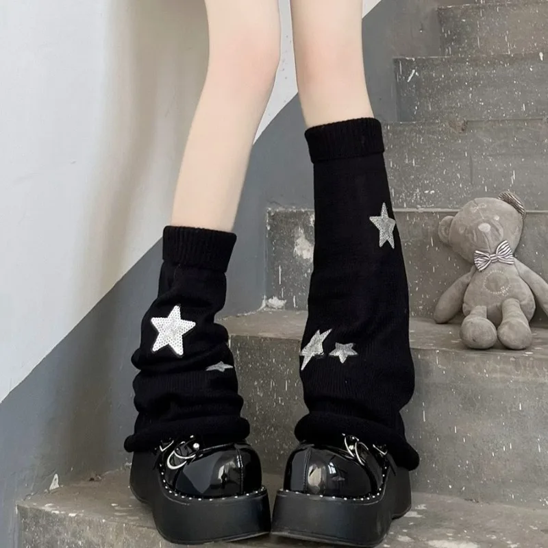 Personalized Knitted Y2K Subcultural Leg Covers Stacked Socks Mid Length Sleeves Trendy Cool Girl Style