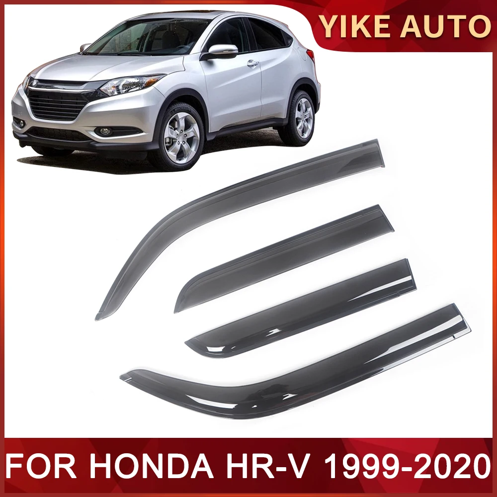 

Window Visor for HONDA HR-V 1999-2020 Weathershie Door Visor Wind Sun Rain Guards Side Window Wind Deflectors Auio