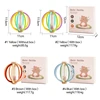 Baby Silicone Teether Toys Rain Stick Rainbow Hourglass Rain Music Rattle Ball Baby Montessori for Kids Educational Sensory Toys 6