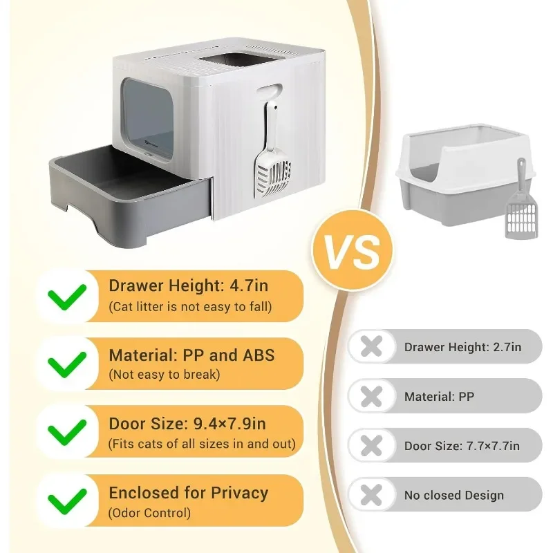 Large Covered Top-Entry Litter Box 5