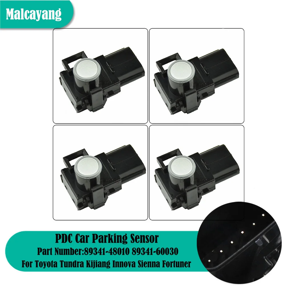 

Auto Parts 4 PCS PDC Parking Assist Distance Control Sensor For Toyota Kijiang Innova Sienna Fortuner 89341-48010 89341-60030