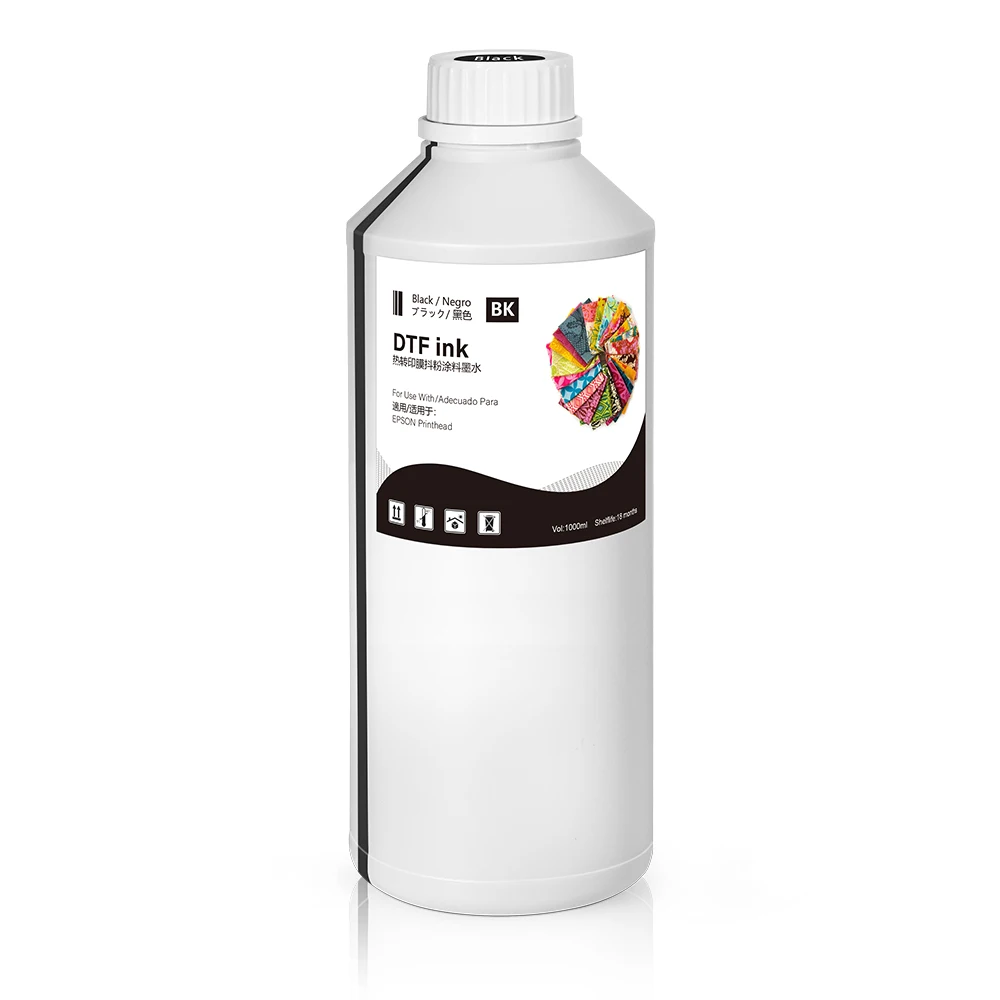 Direct To Transfer Film Ink Inkjet Printer Ink 1000ml DTF Ink for Epson L805 I3200 L1800 DTF Printer Premium Textile Transfer Pigment Ink