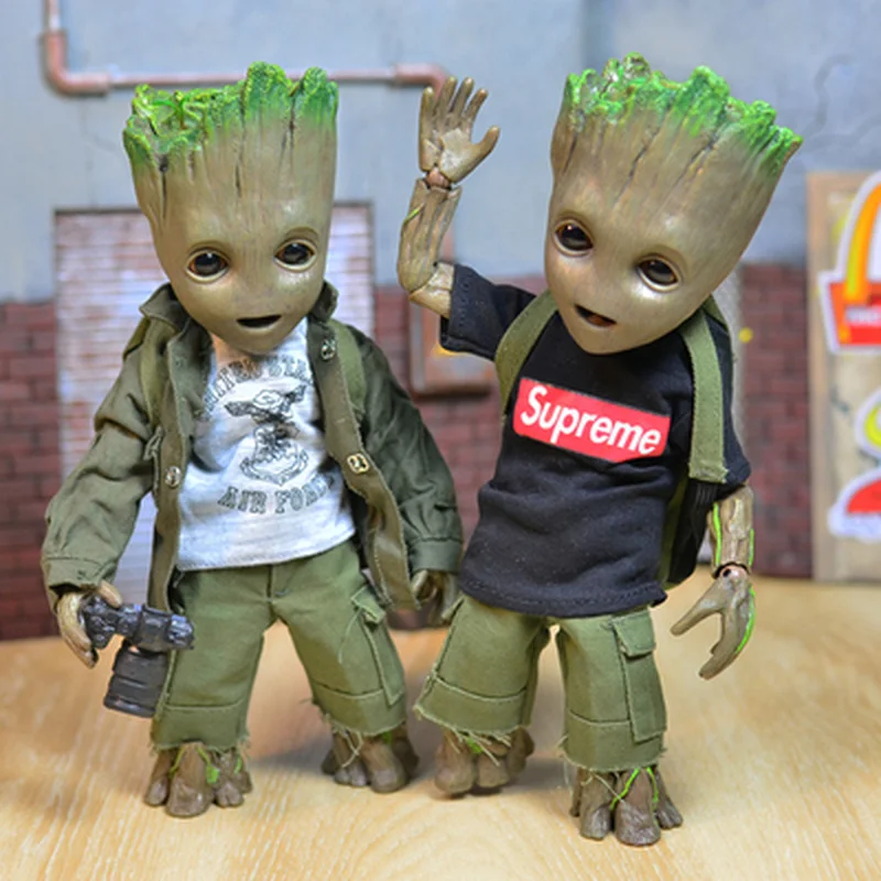 

Life Size 1:1 Tree Man 21cm Groot Action Figure Galaxy Guardians Avengers Legends Anime Baby Young Bjd Ko's Ht Xmas Toys Doll
