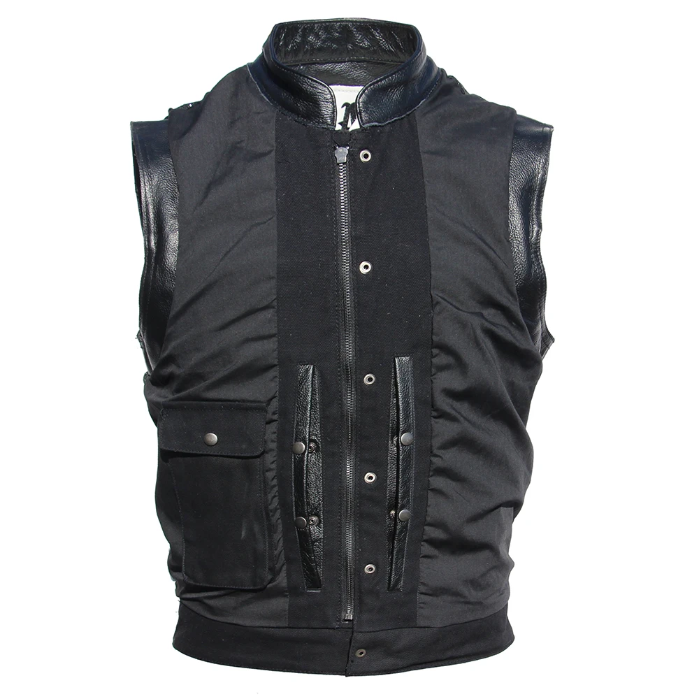 Sons of Anarchy – gilet de moto brodé pour hommes, veste sans