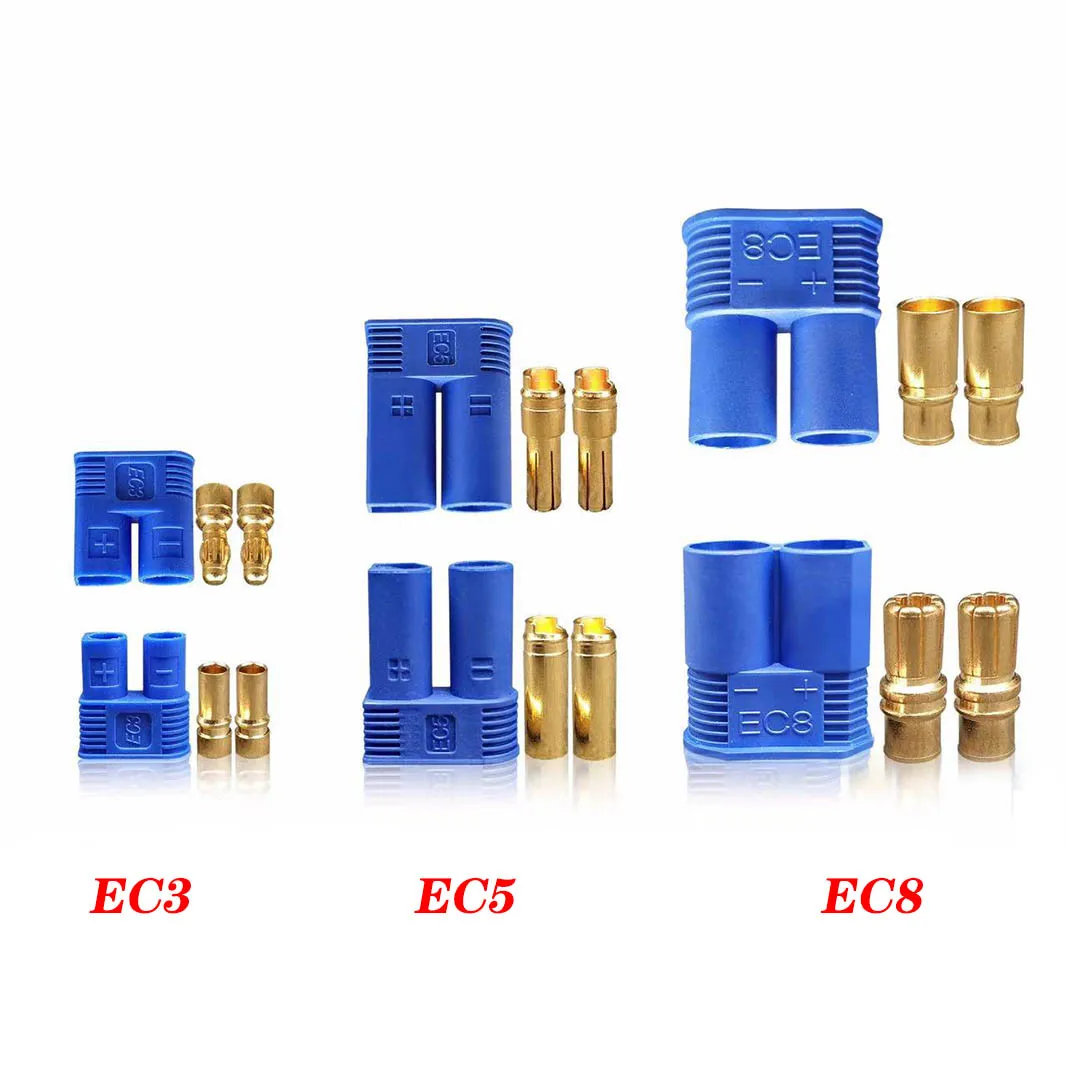 Connecteurs Batterie RC EC3 EC5 Mâle Femelle Lot 10 Pièces