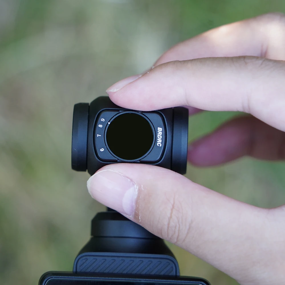 Description Picture 4 of itemBRDRC Pocket 3 VND Filters Kit for DJI Osmo Pocket 3 Adjustable Magnetic VND2-32/VND64-512 lens Handheld Gimbal Camera Accessory