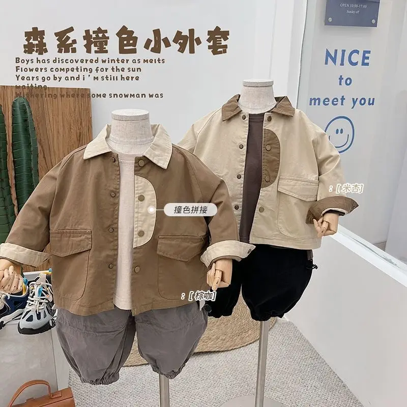 

Boys Baby's Kids Blouse Jacket Outwear 2023 Elegant Spring Autumn Shirts Cotton Gift Teenagers Children's Clothing