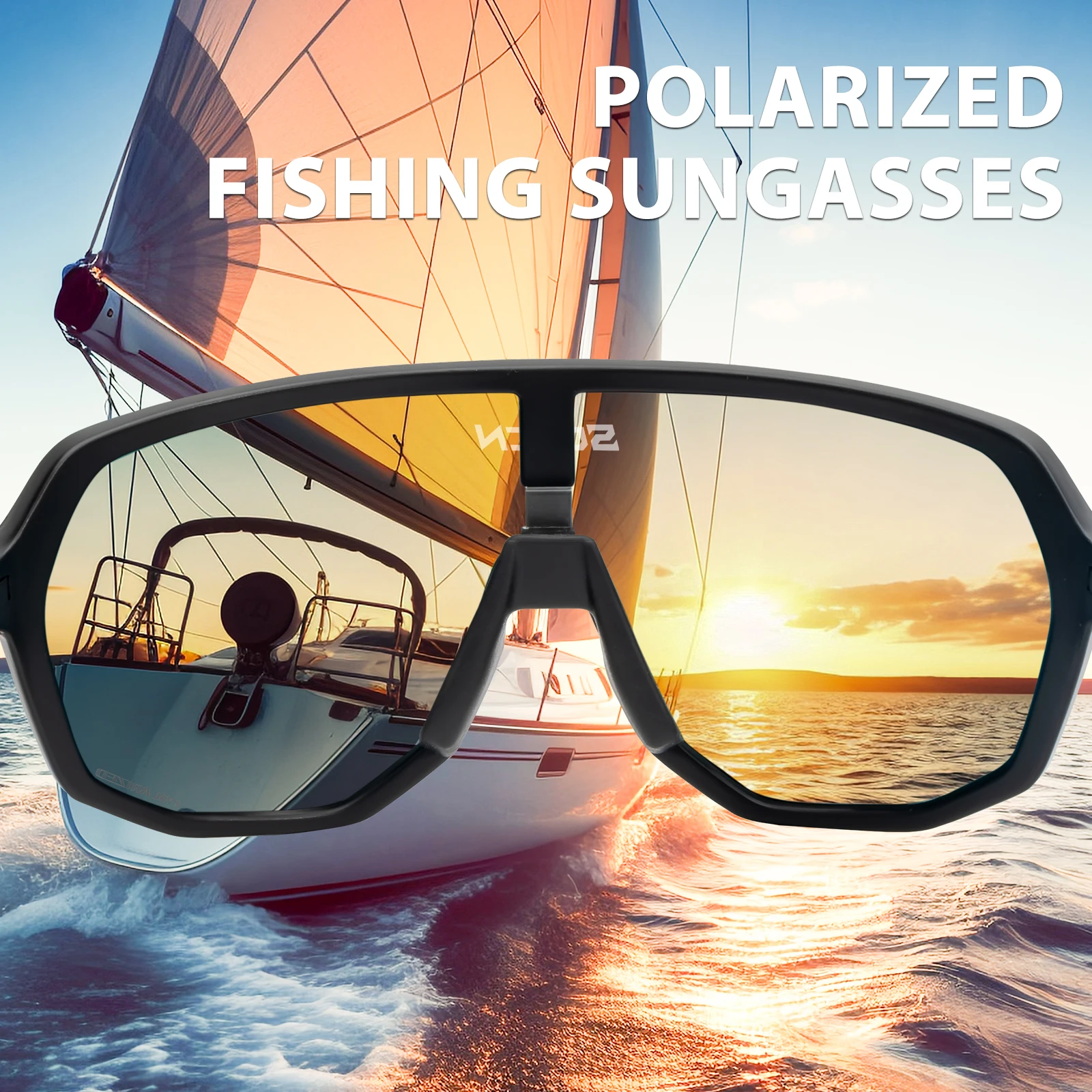 SCVCN Polarized Fishing Sunglasses Men Outdoor Beach Fishing Glasses Sports UV400 Goggles Road Bike Bicycle Cycling Glasses polarized sunglasses fishing sunglasses