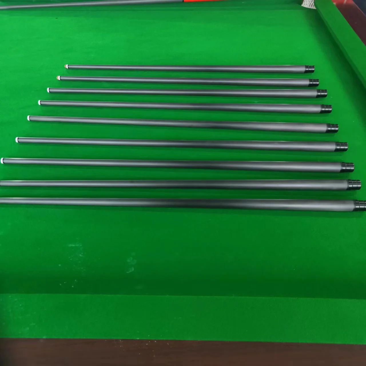 Black Technology Carbon Fiber Shaft Pool Cue Front Part Billiard Pro/Conical Play/Break/Snooker Cue Shaft foam billiard shaft