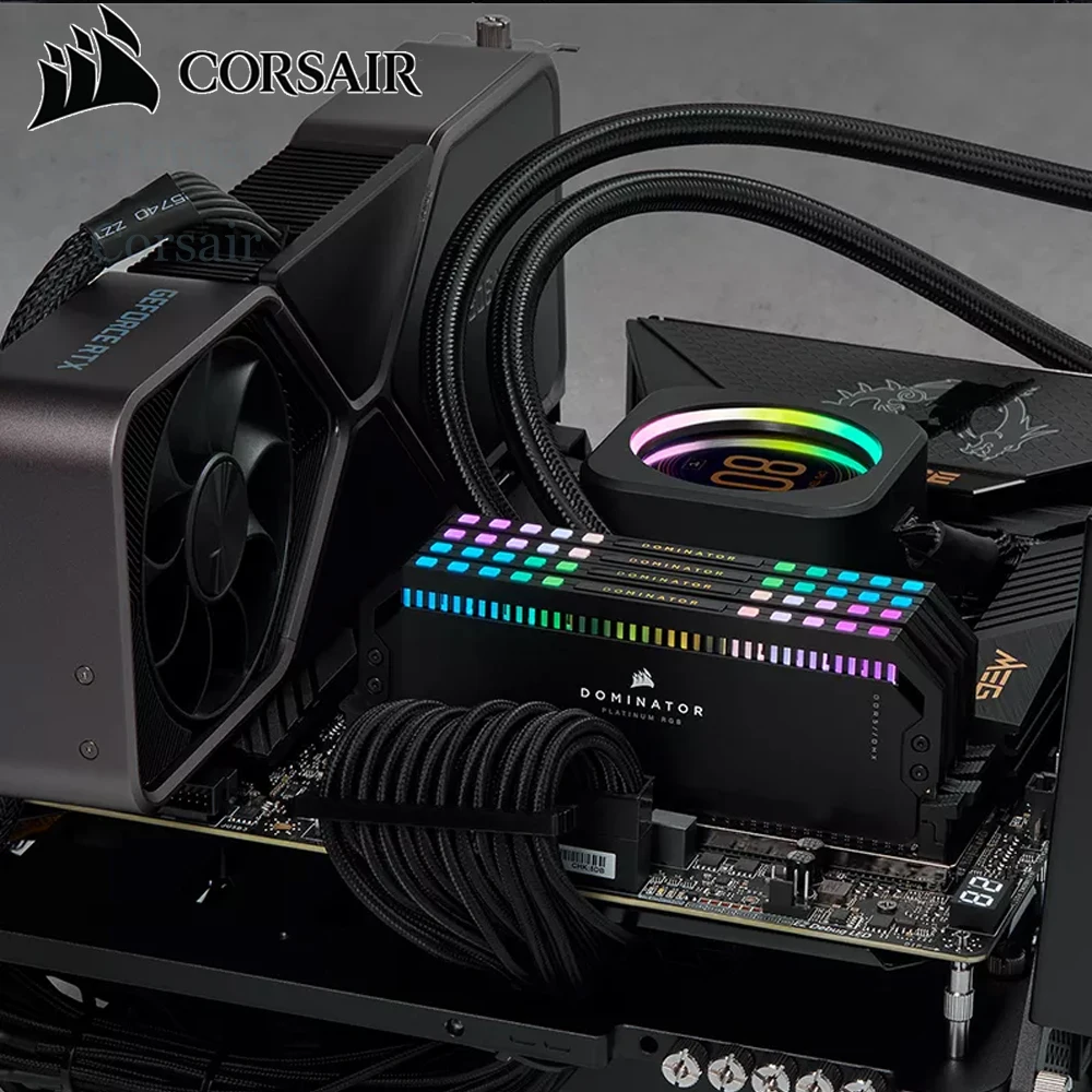 커세어 도미네이터 플래티넘 RGB DDR5 RAM 32GB 64GB 키트, 5600 6000 7000 7600MHz 인텔 XMP iCUE 호환 데스크탑 메모리