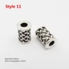 2pcs Viking Runes Beads for Jewelry Making Dreadlock Hair Beard Beads Tube Spacer Large Hole Bead DIY Accessories 6