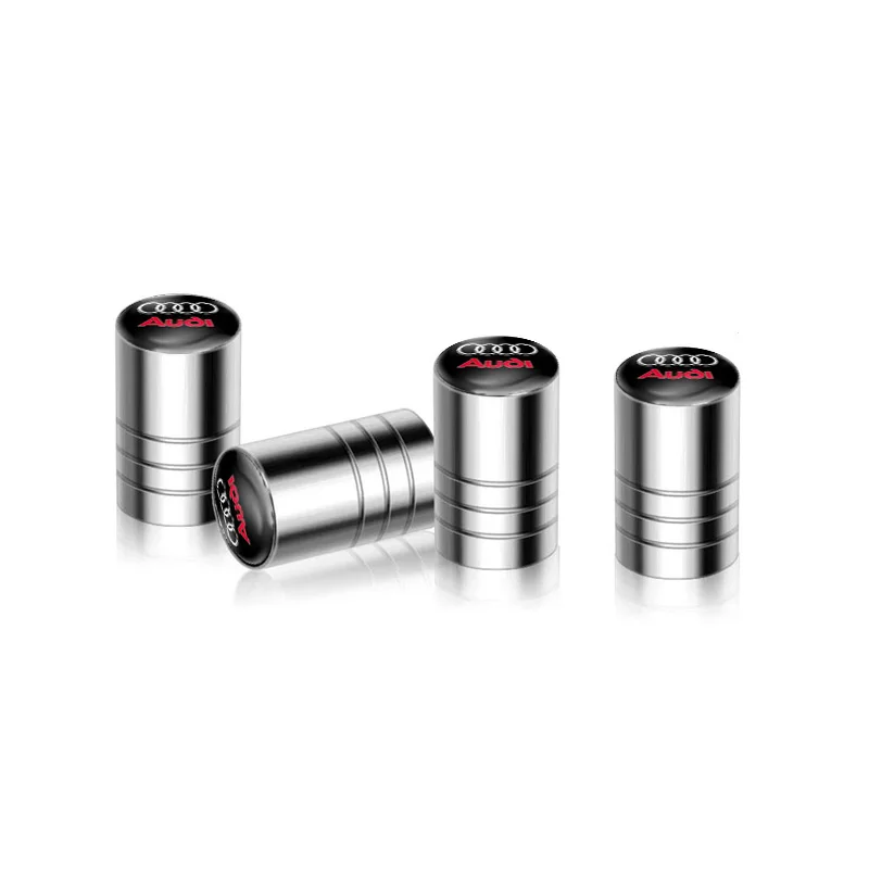 Elegant Metal Car Tire Valve Stem Caps - Set of 4