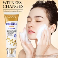 Collagen Foam Facial Cleanser Deep Cleaning Moisturizing Whitening Fading Fine Lines Anti-Wrinkle Face Wash Skin Care Products 1