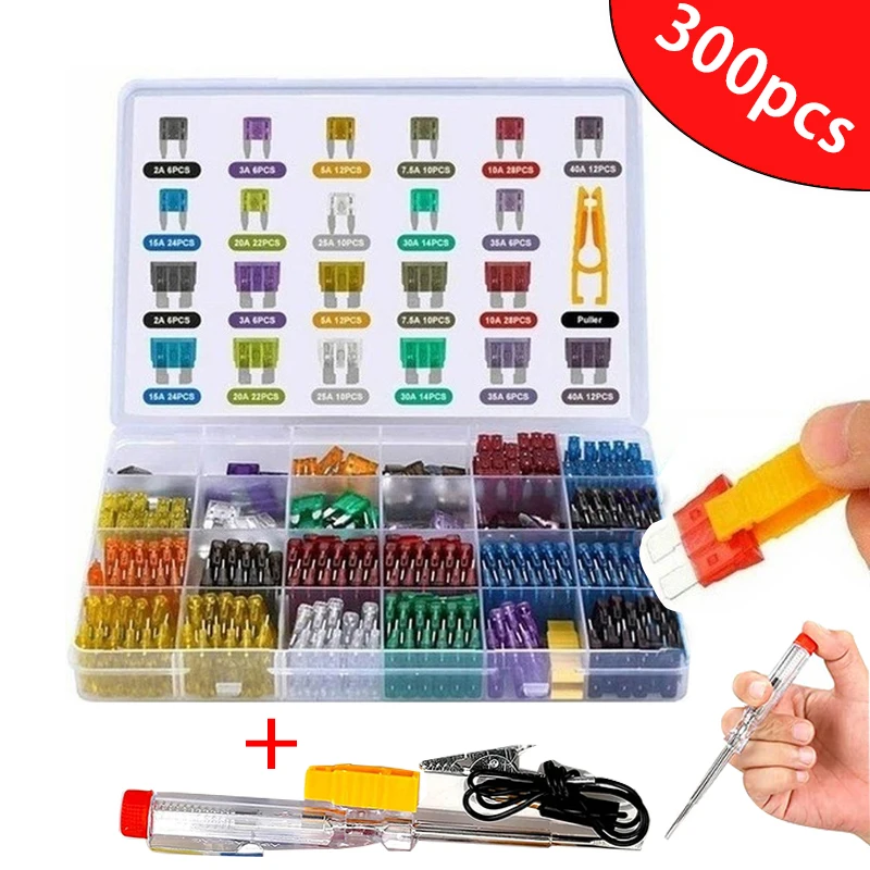 Car Fuse Kit Car Fuse Blade Fuses Automatic Truck Blade Insurance Insert Insurance of Xenon Piece Lights Auto Accessories