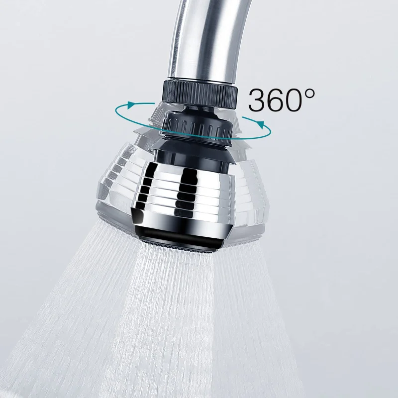 

360 Degree Rotating Faucet Aerator Faucet Booster Device Sprayer Aerator Pressurized Faucet Filter Kitchen Accessories