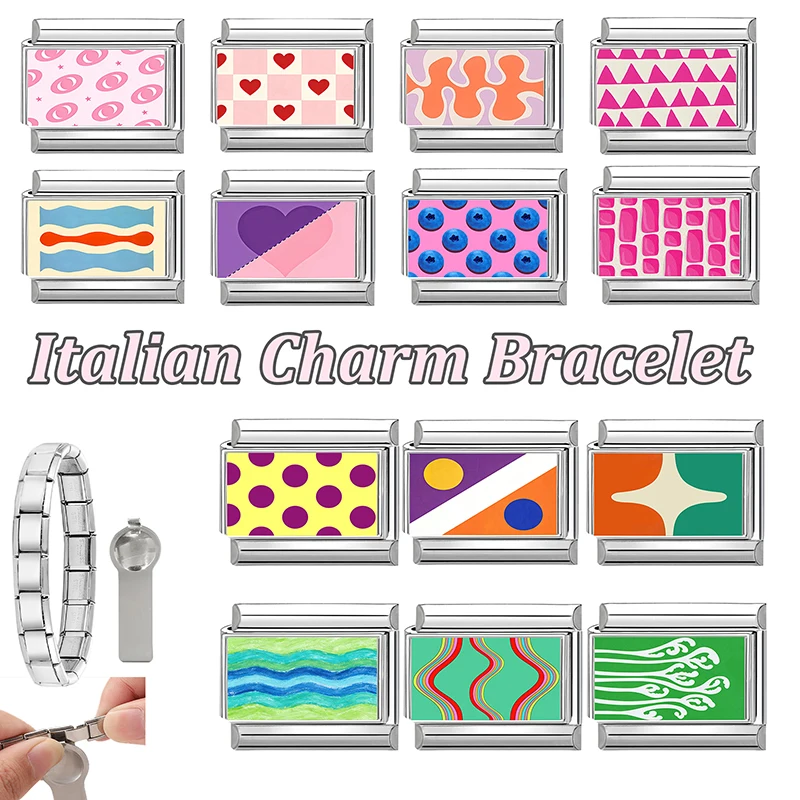 Italian Charm Bracelet Fit 9MM Stainless Steel DIY Bracelet Jewelry