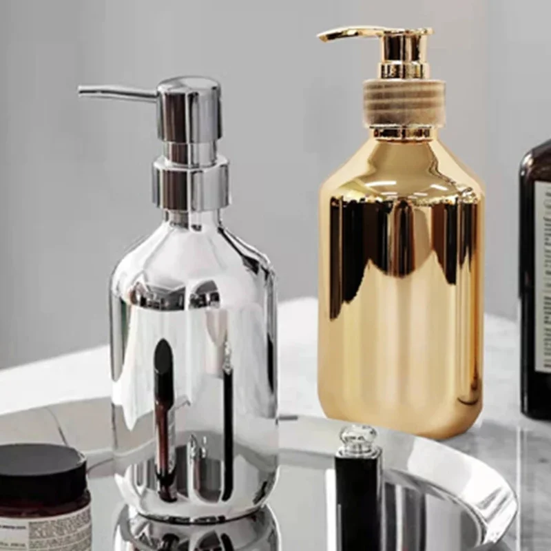 300ml Bath Hand Soap Shampoo Dispenser Plastic Bottle