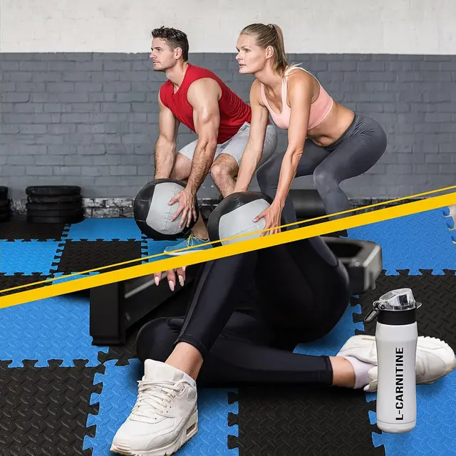 Interlocking Foam Floor Mats for Home Gym Workout Protective Puzzle Mat Tiles Waterproof EVA Padding 1/8/16Pcs 5