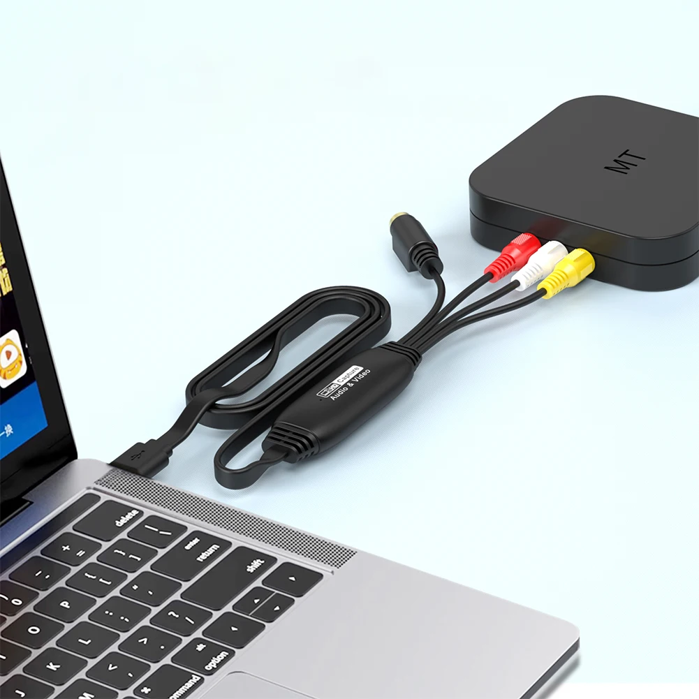 USB Video Capture Card VHS VCR TV DVD USB To AV Video Capture Adapter ...