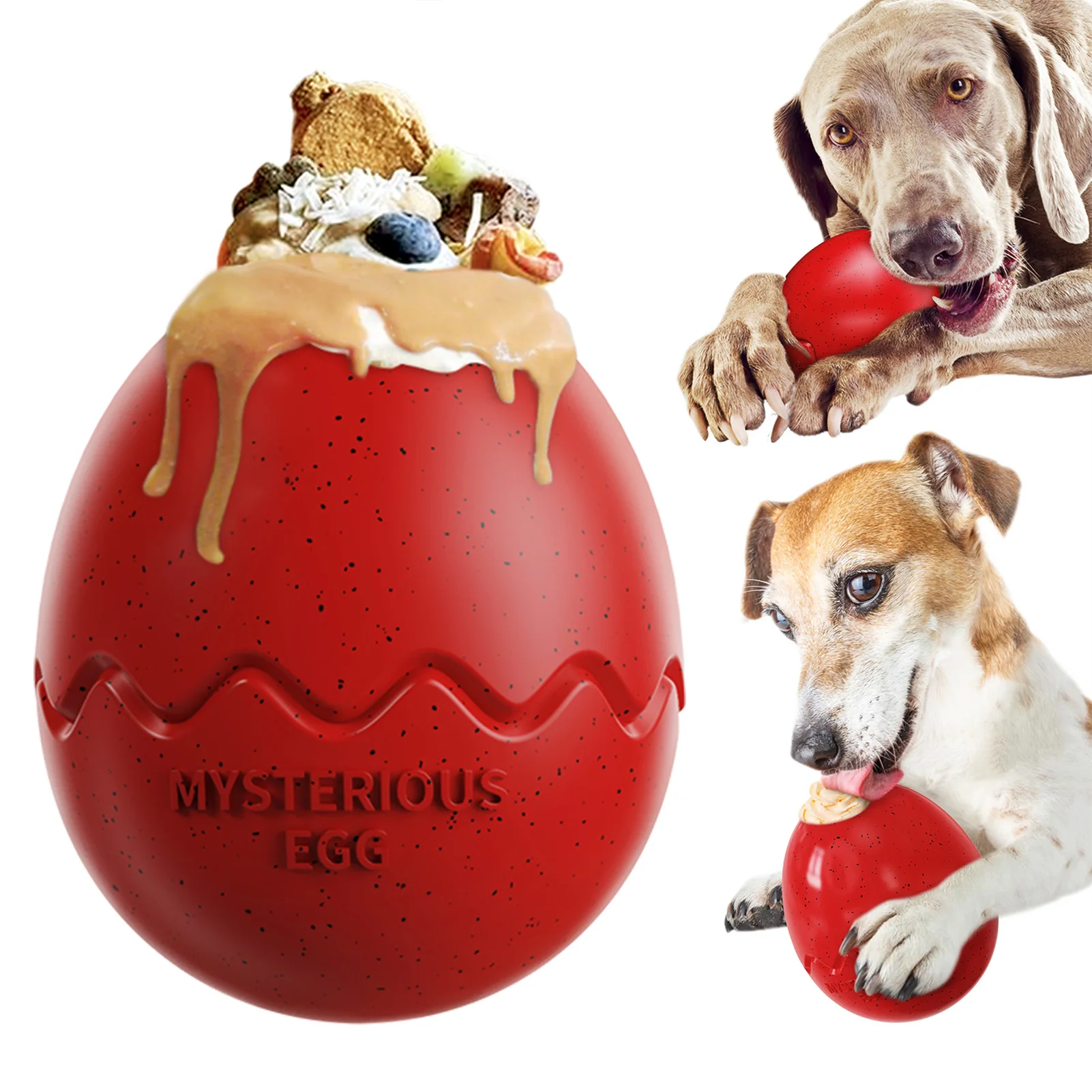 

Pet Dog Slow Feeding Puzzle Balls Creative Egg Shape Treat Dispensing Toys for Pet Dogs Feeding Accessories