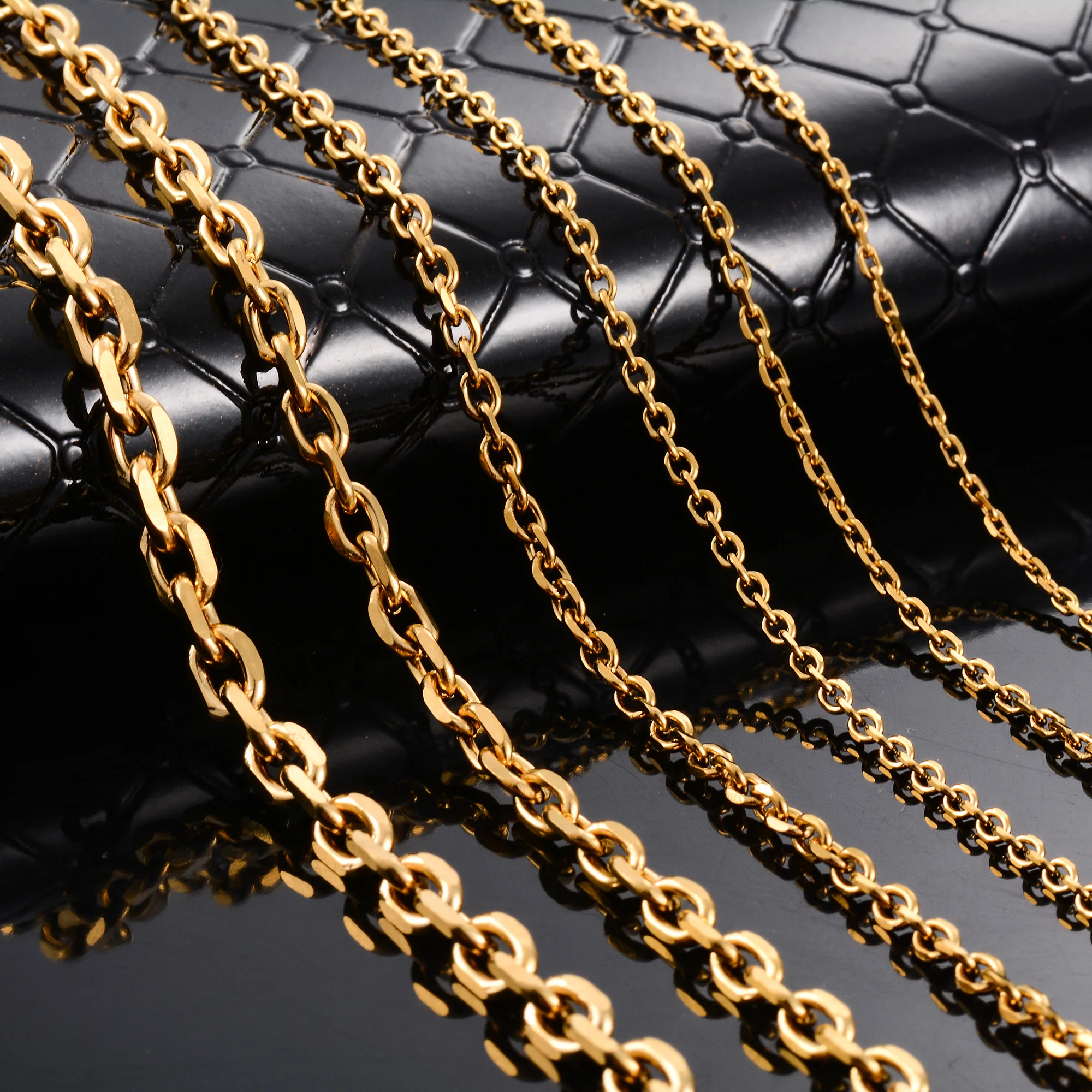 Cuban O-Chain Choker Stainless Steel Necklace For Men and Women DIY Gift