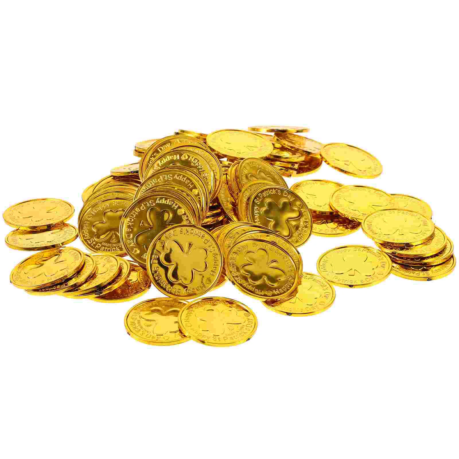 

100pcs Decorative Saint Patrick's Day Coin Table Sprinkle Table Scatter Decorations