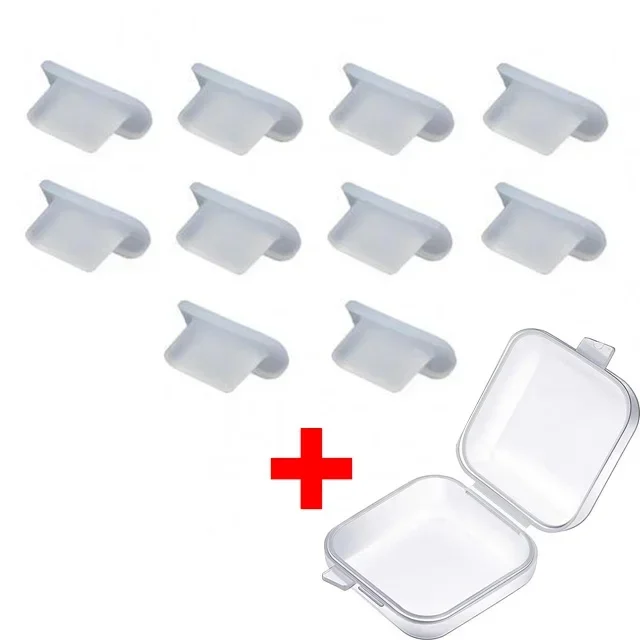 Silicone Dust Plug for Charging Port - Detachable Anti-Dust Protector Cap