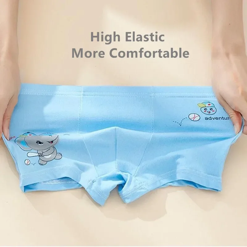 10 Pcs/Lot Boys Boxer Briefs Kids Underwear Baby Underpants Cartoon Print Soft Children Panties 2-12Years boys underwear