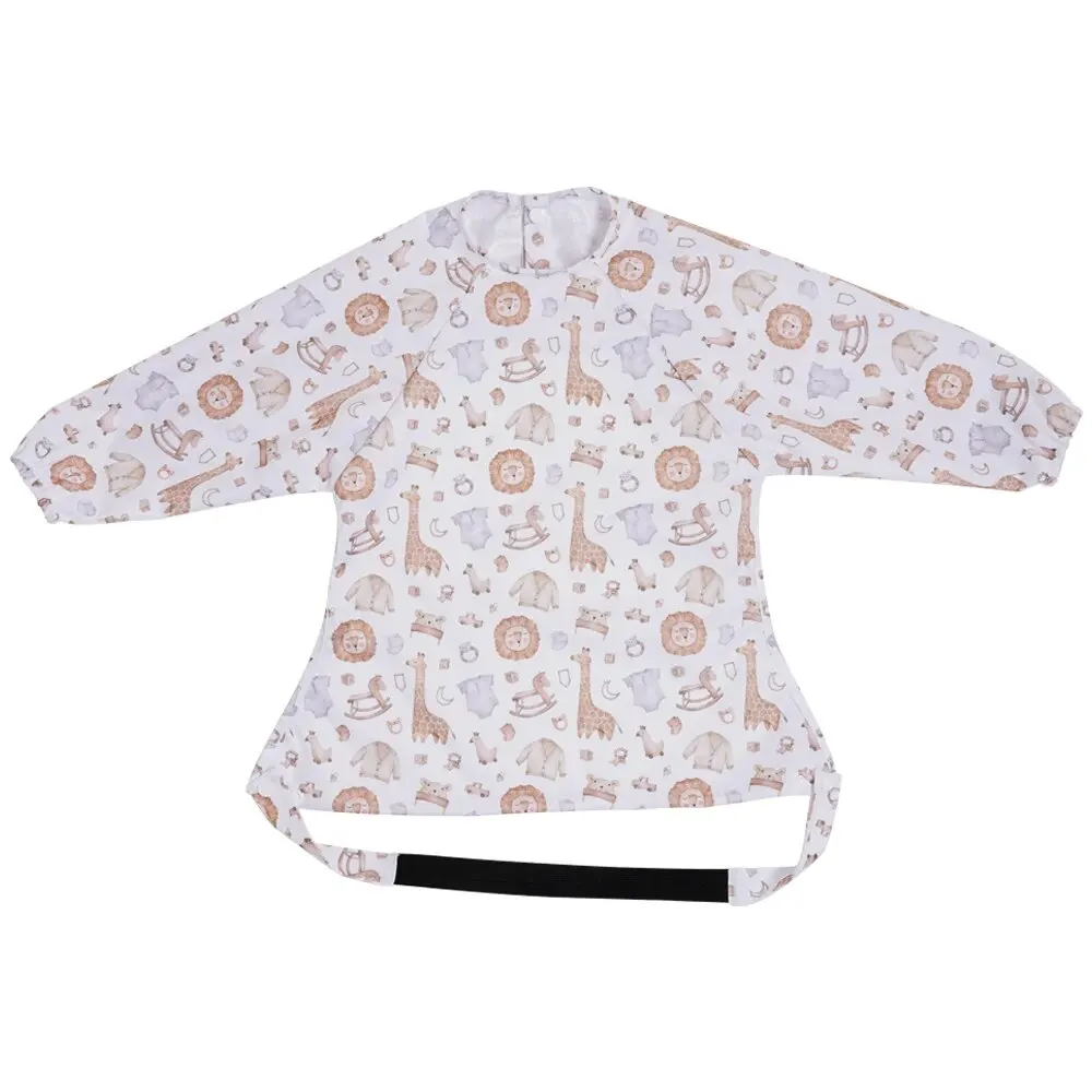 Long Sleeve Baby Bib With Sleeves - Waterproof Mess-Free Feeding Smock