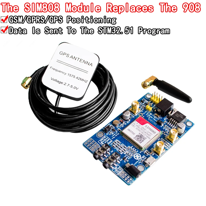 Sim808 Invece Del Modulo Sim908 Scheda Di Sviluppo Gps Gsm Gprs Ipx Sma Con Antenna Gps Disponibile Per Raspberry Pi Per Arduino