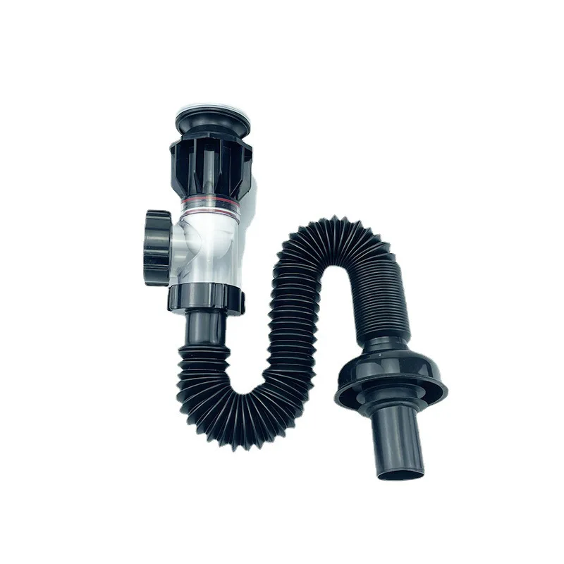 Universal Flexible Sink Drain Pipe Set Retractable Deodorant Drainage Tube Basin Installation For Bathroom Kitchen Accessories