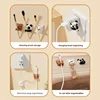 Desktop Cute Cable Organizers Holder Clip Desk Tidy Organiser SelfAdhesive Wall Mounted Cable Management Office Wire Cord Holder 4