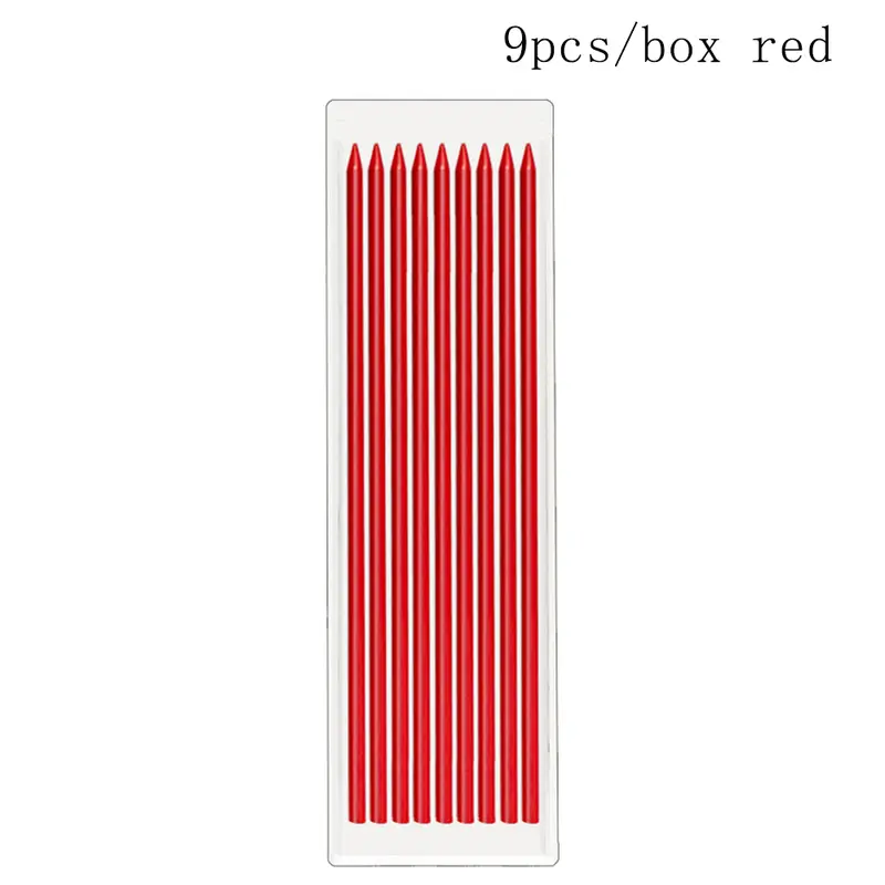 6Colors 2.8mm Metal Solid Carpenter Mechanical Pencil with Sharpener 2B Lead Core Deep Hole Construction Marking Scriber Tool - Image 13