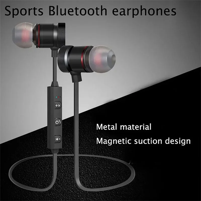 Wireless Bluetooth Headphones Neckband Earphone In Ear Monitor With Mic Long Battery Auriculares High Quality Headset Sport 3